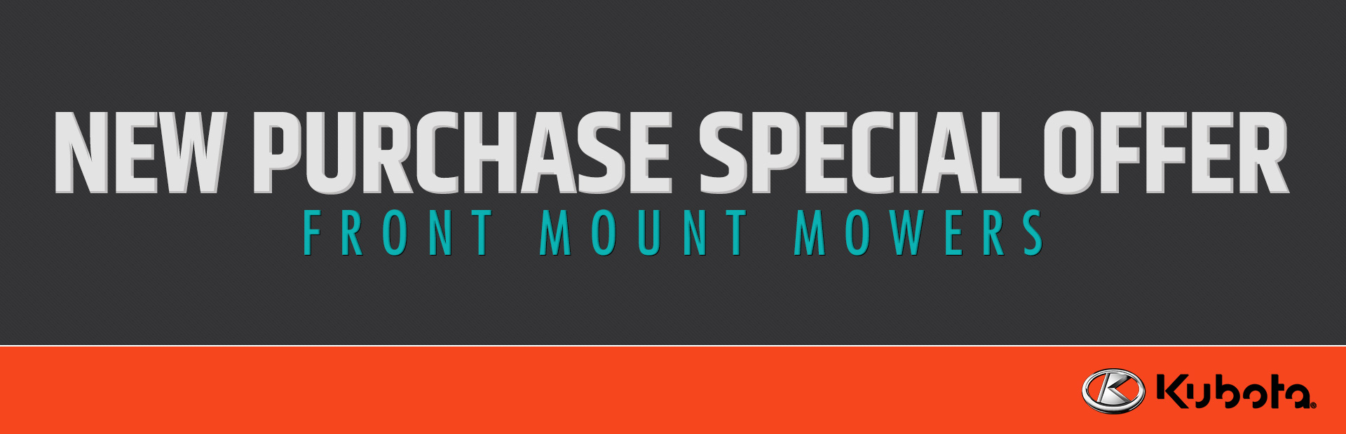 Kubota: New Purchase Special Offer - Front Mount Mowers